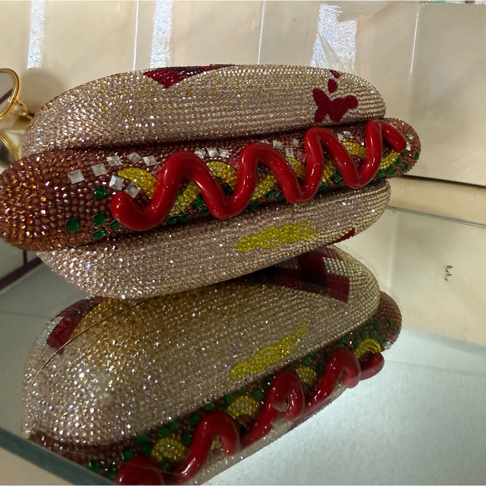 SOLD—Judith Leiber Hot Dog Clutch Bag